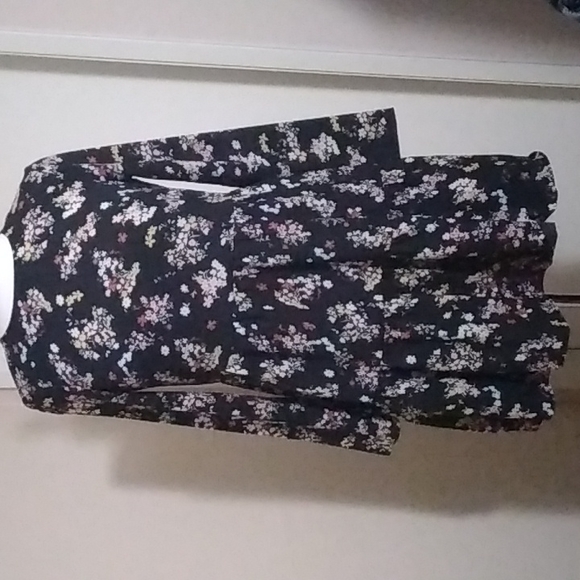 Sale! ASOS DESIGN Black Smock Mini Floral Dress 4 - Picture 7 of 7